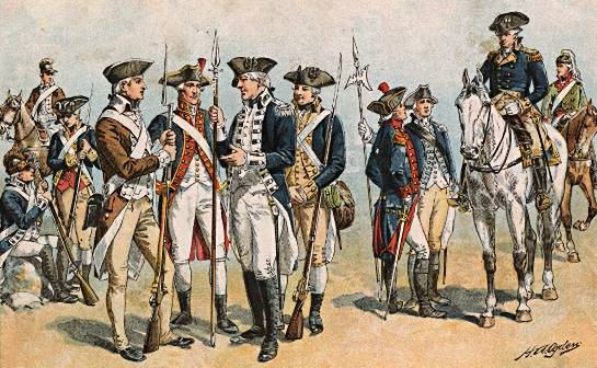 revolutionary-war-soldiers_4 US Army NCO Corps formed