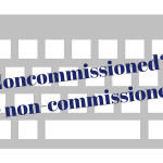 Inconsistency of writing non-commissioned officer versus noncommissioned officer